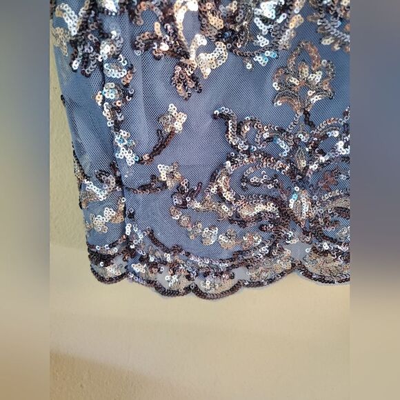 ADRIANNA PAPELL Women's Beaded Cocktail Dress Size 10 - Picture 7 of 9